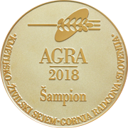 Šampion kakovosti AGRA 2018 - 3 leta zapored Velika zlata medalja